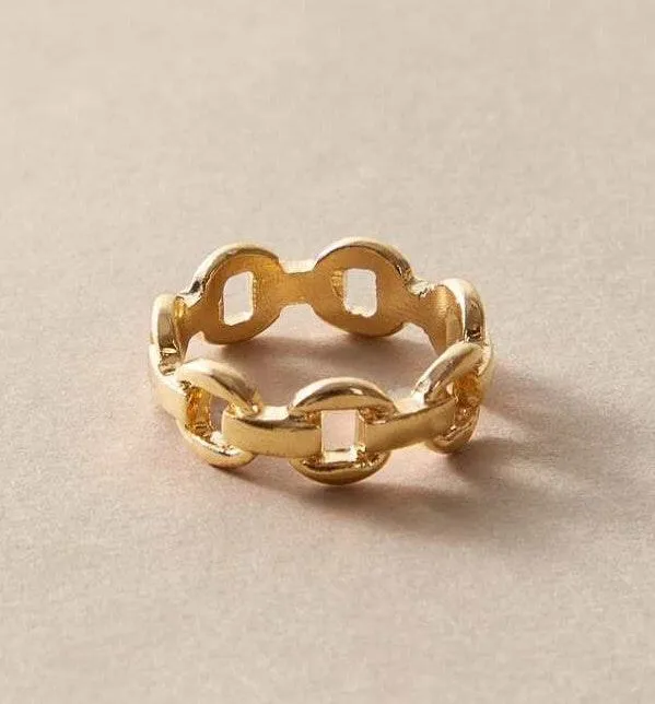 Chain Ring Gold - Image 3