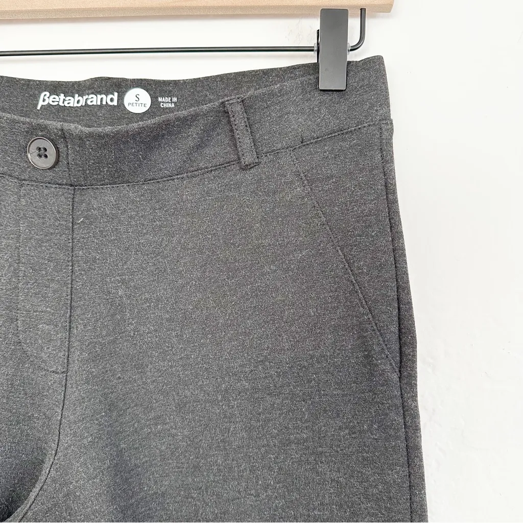 Betabrand Straight-Leg Dress Pant Yoga Pants – Charcoal Gray, Small Petite - Image 7