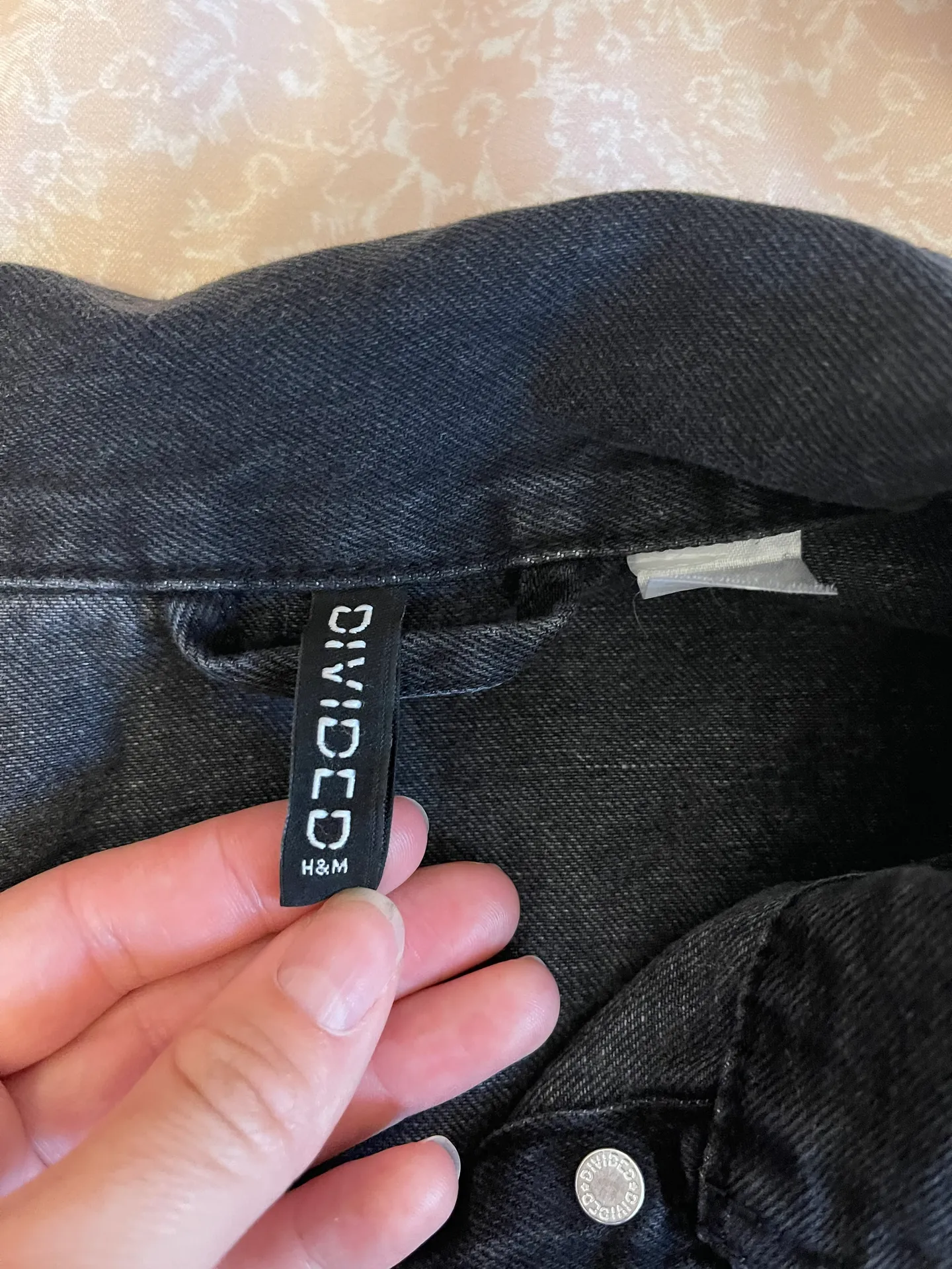 Divided H&M Black Jean Jacket - Image 5