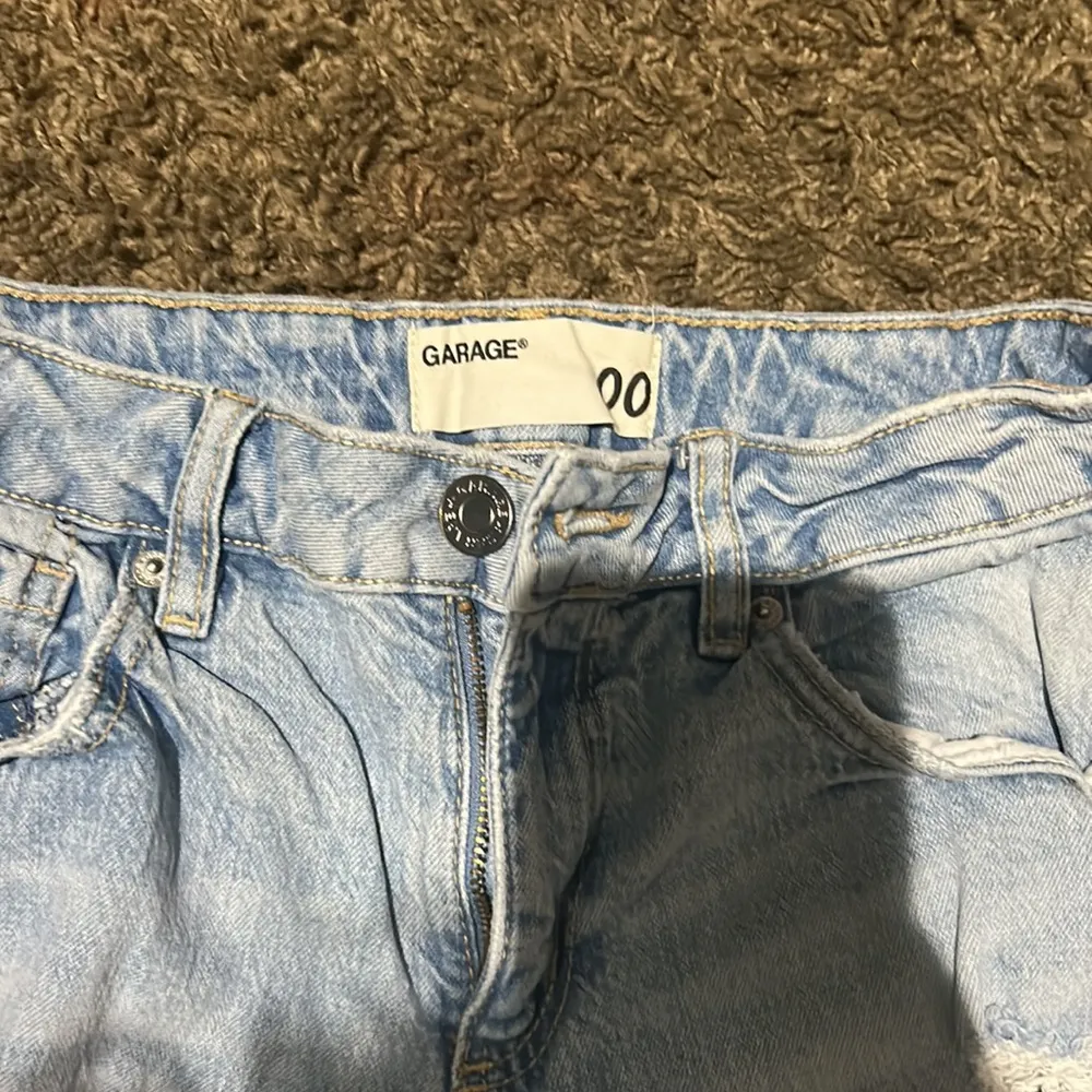 GARAGE DISTRESSED LIGHT‎ DENIM JEANS - Image 4