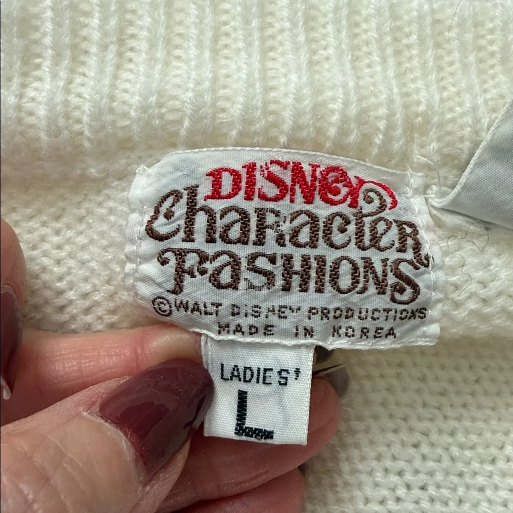 Vintage 70s Disney Character Fashions Mickey Mouse V-Neck Sweater - Image 3