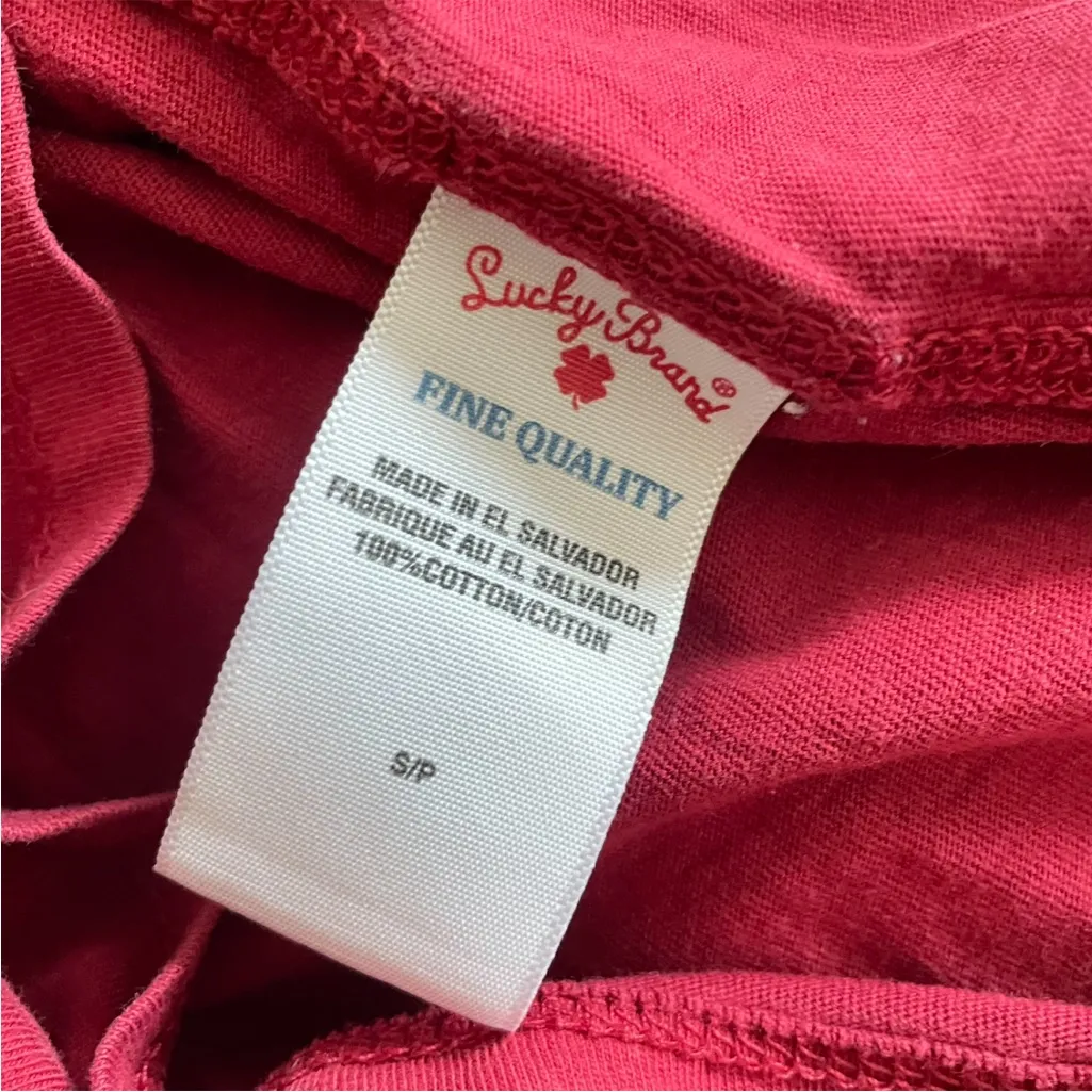 BOGO Lucky Brand Y2K Style Varsity Clover 3/4 Long Sleeve Tee in Small - Image 4