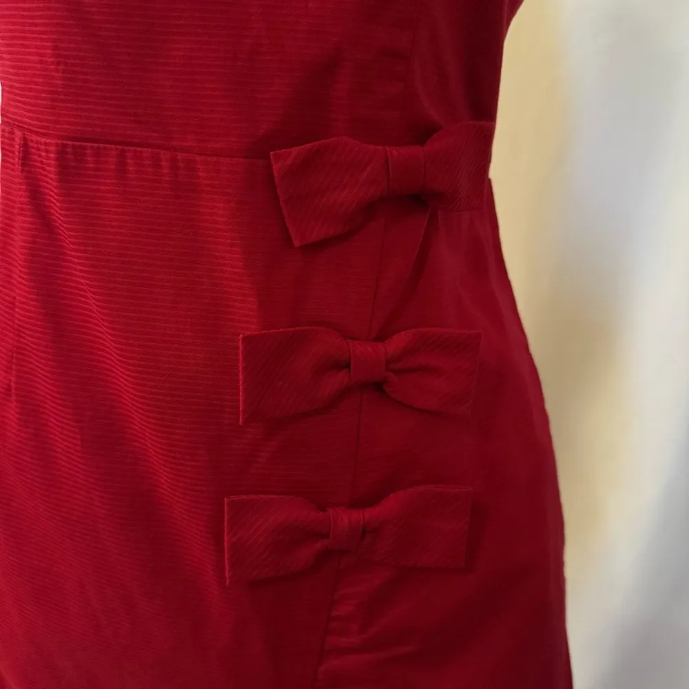 ANTHROPOLOGIE MOULINETTE SOEURS Fit & Flare Cascading Bows Dress Size 8 - Image 7