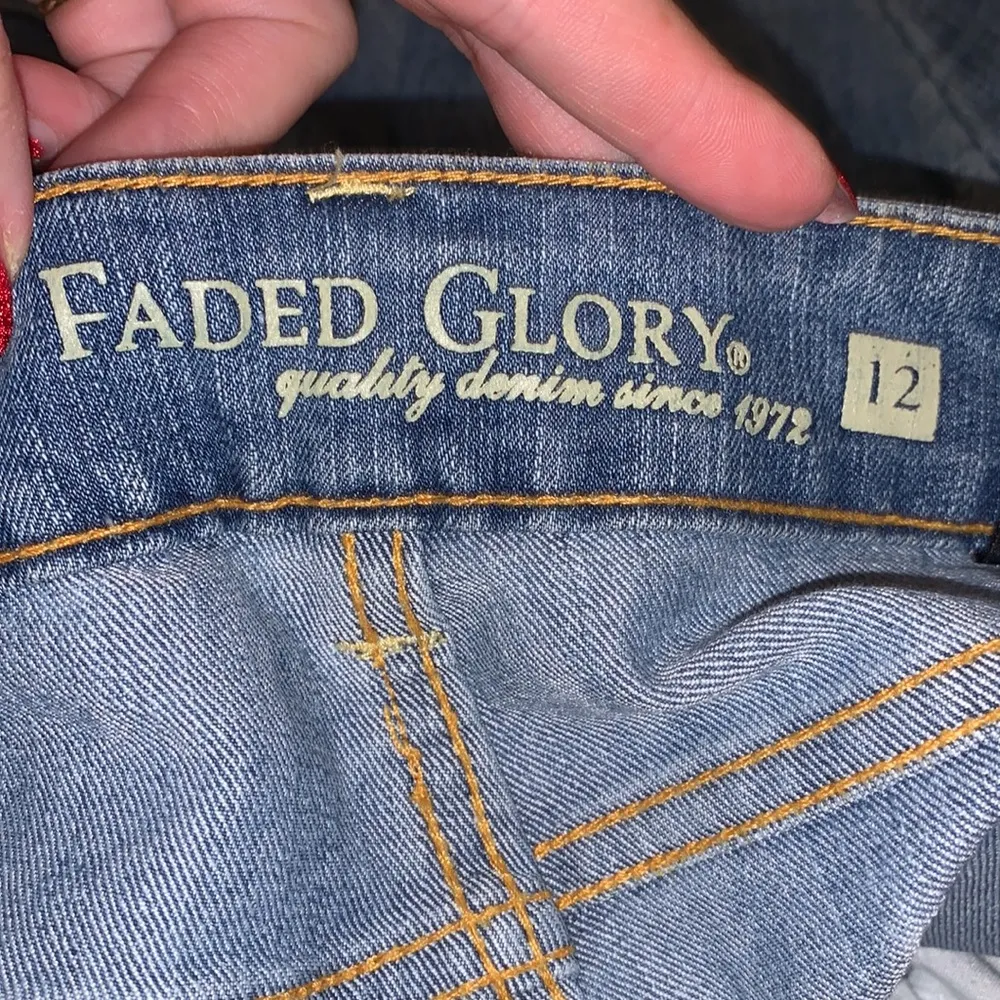 Faded Glory  blue denim flare jeans - Image 8