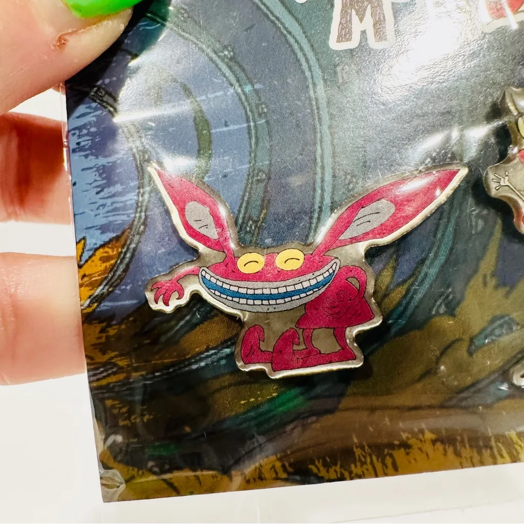 NWT CultureFly Nickelodeon The Nick Box Aaahh!!! Real Monsters Enamel Pin Set - Image 3