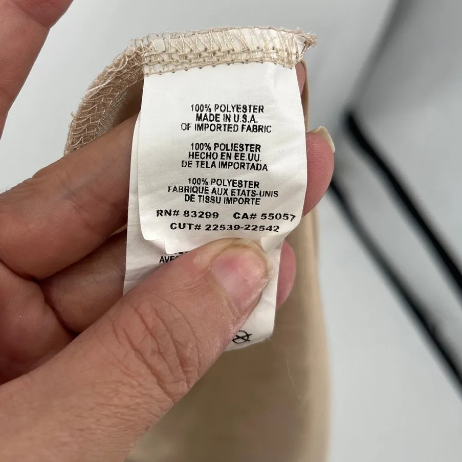 Y2K Bebe Cowl Neck Slip Dress Sz XS Champagne Satin USA Glam 90s Coquette Party - Image 8