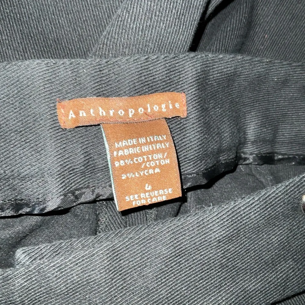 Anthropologie Jodphur Straight Leg Jeans Size 4 Black Made in Italy - Image 6