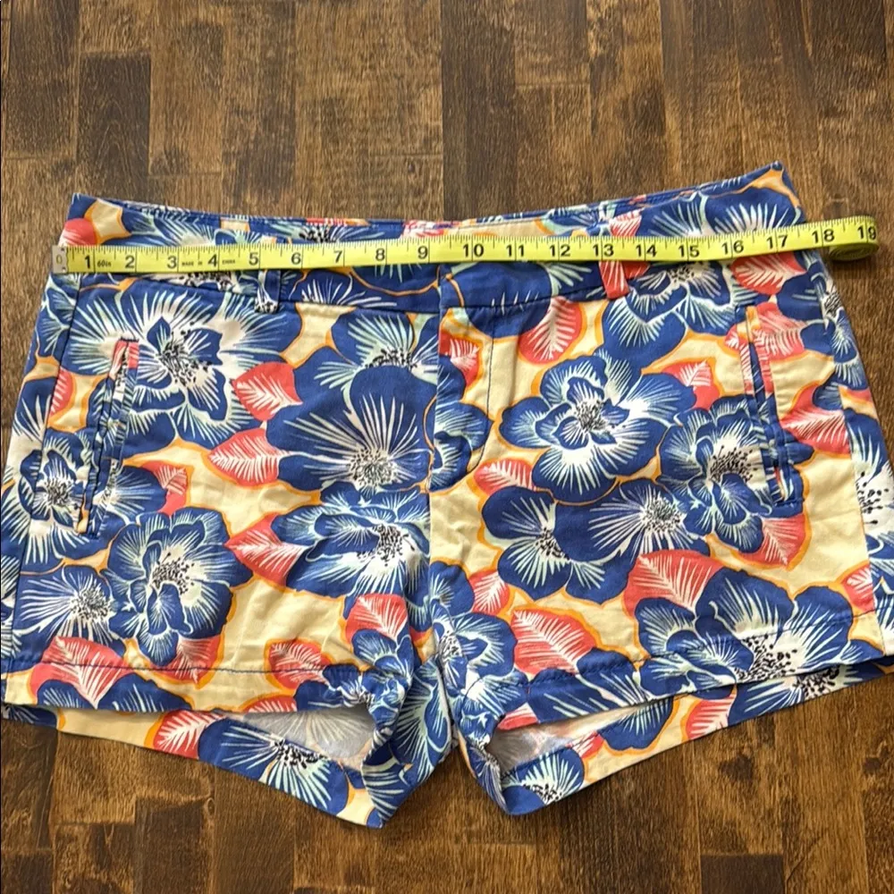STYLUS Tropical Floral Print Shorts Size 10 Blue - Image 8