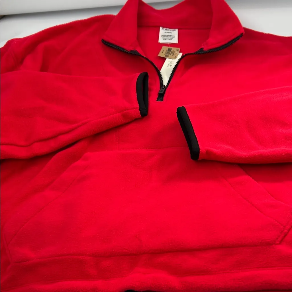 PINK Victoria's Secret Women's Bright Red Bomber Jacket - Image 7