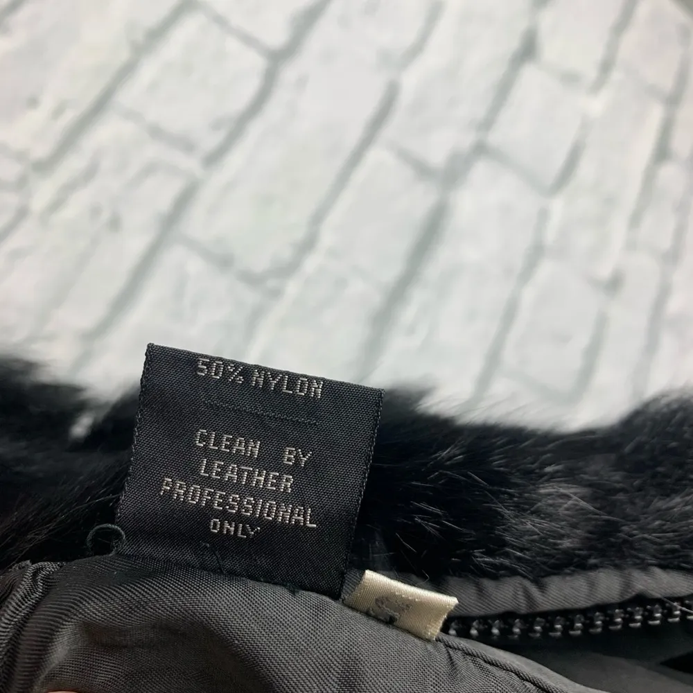 Genuine New Zealand Opossom Fur & Leather Vest S - Image 9