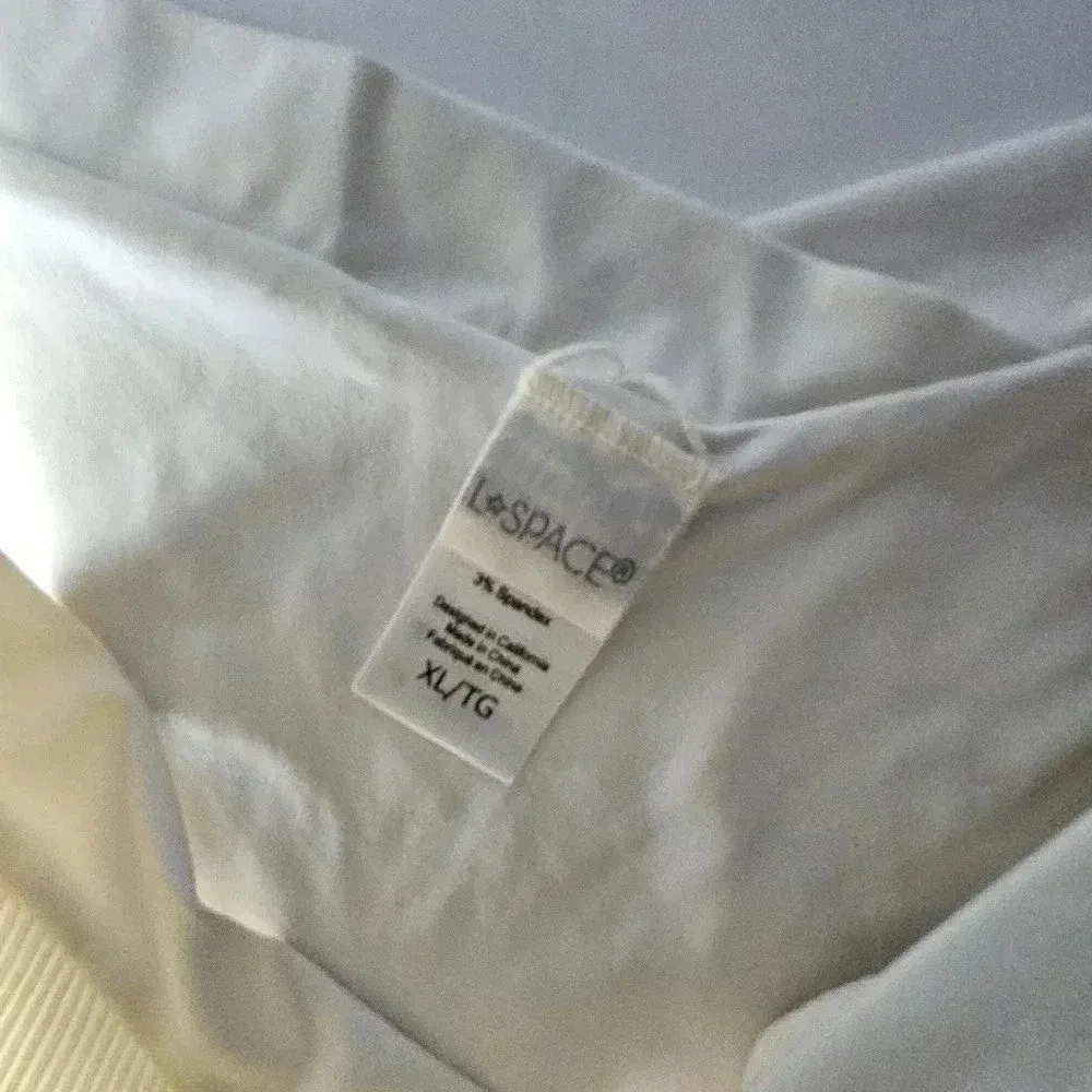 l*space L‎  Ribbed Bikini Bottom Size XL in Bone - Image 2