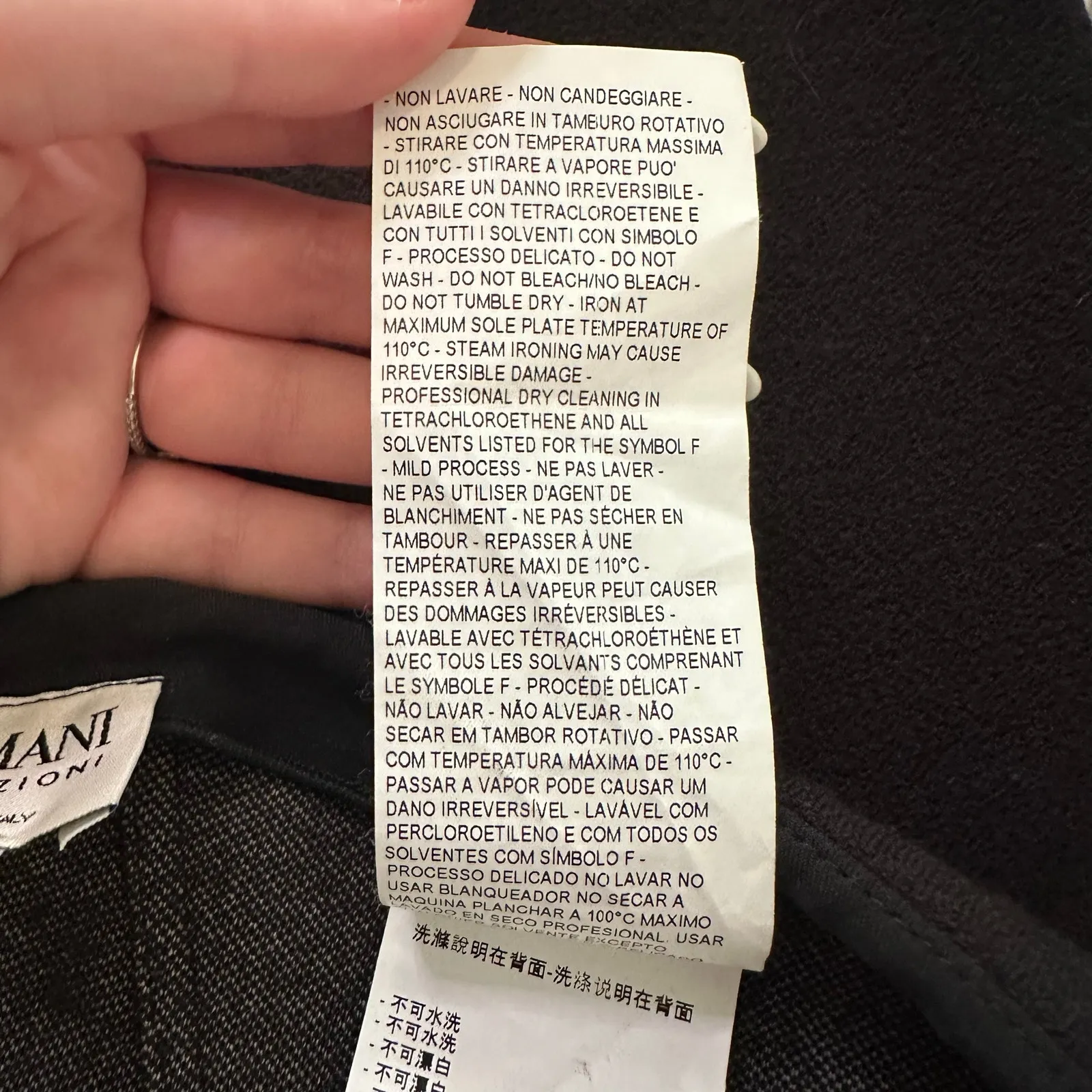 Armani Collezioni black knit pencil skirt size 4 - Image 6