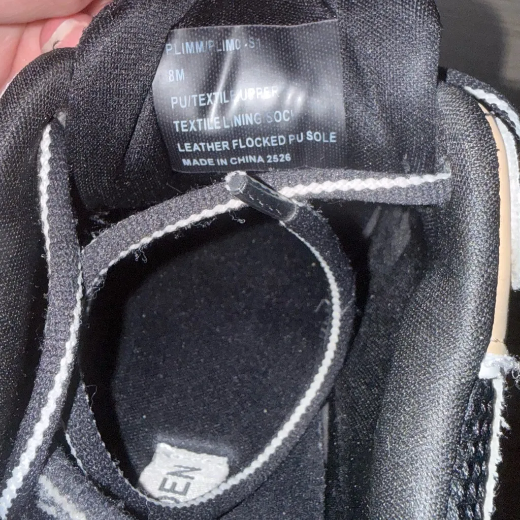 Steve Madden Black, White, and Tan Sneakers/ Used - Image 8