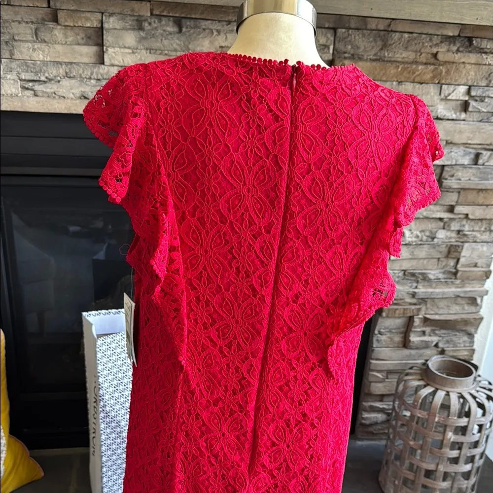 Julia Jordan Red Ruffled Mini Dress - Image 9