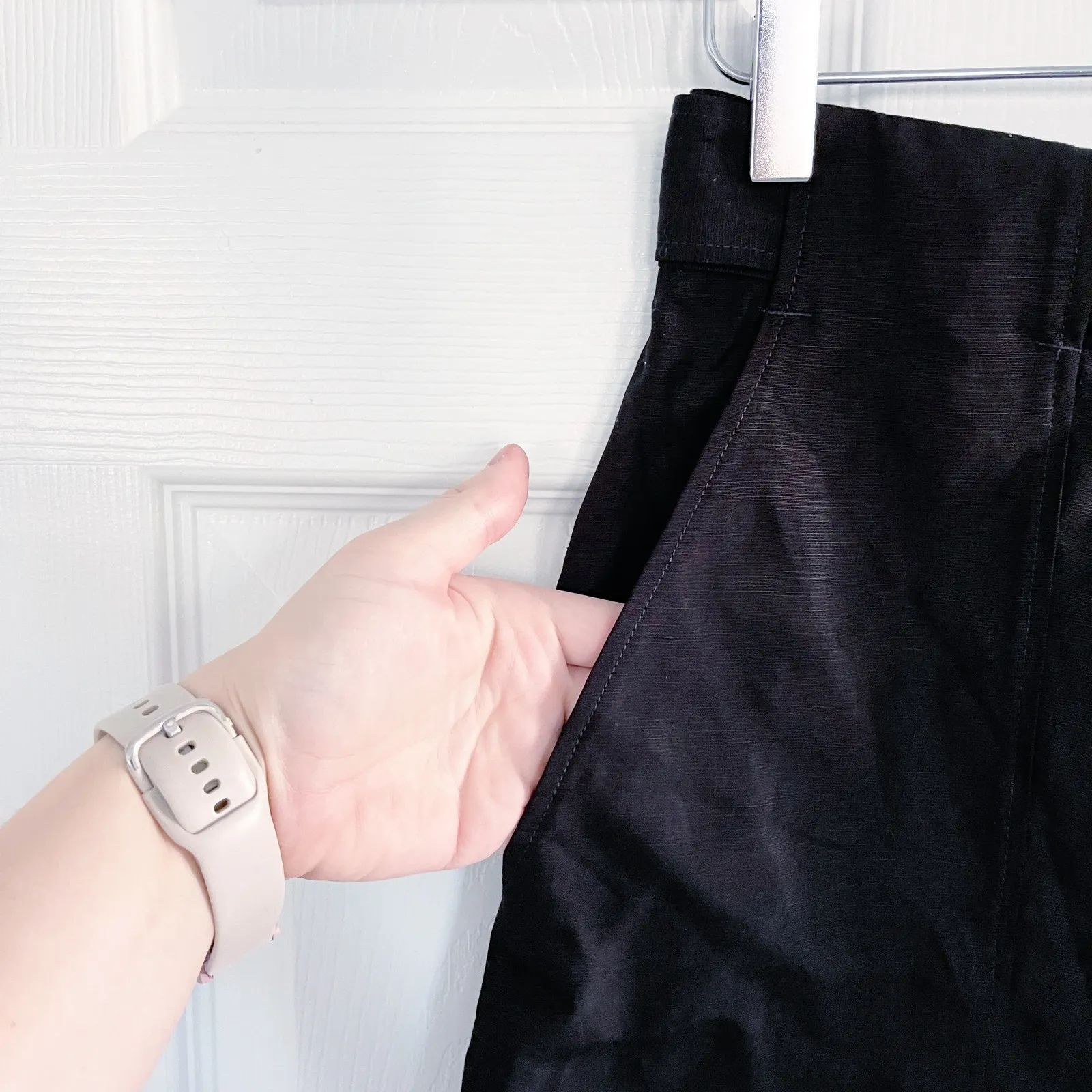 COS Black Belted A-Line Mini Skirt - Image 7