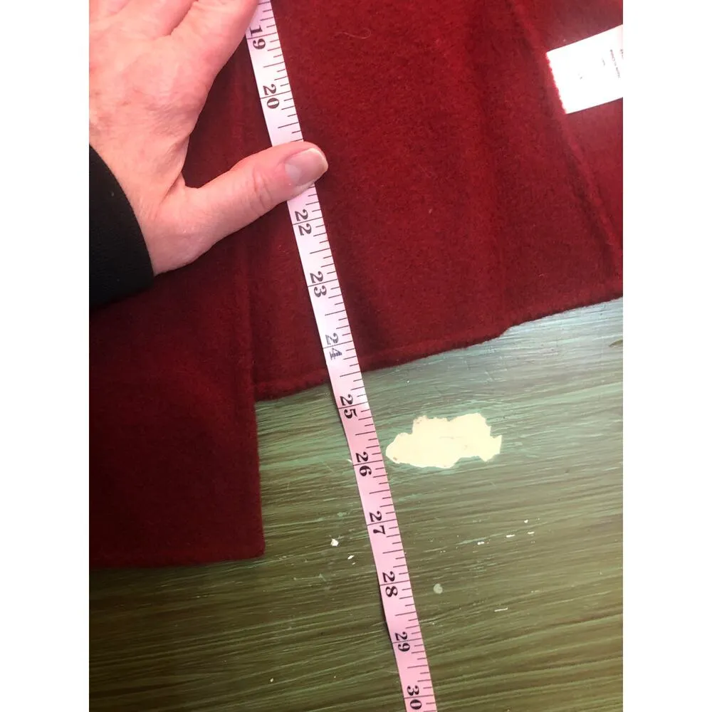 Talbots EUC Brushed Wool Cranberry Blazer - Size XS - Image 5