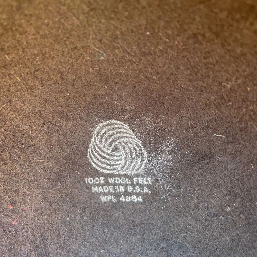 Vintage Wool Kentucky Derby Hat Black - Image 2