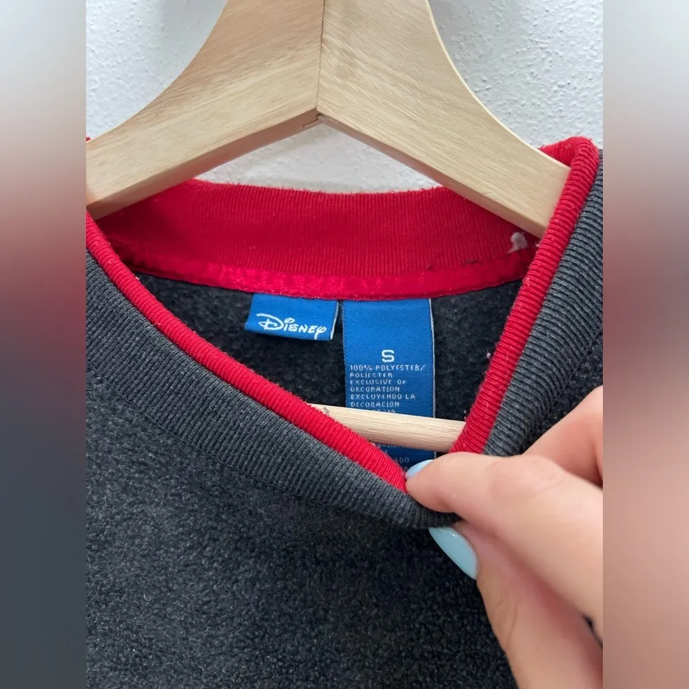 Vintage Y2K Disney Store Mickey Mouse Fleece Crewneck Sweater Size Small - Image 2