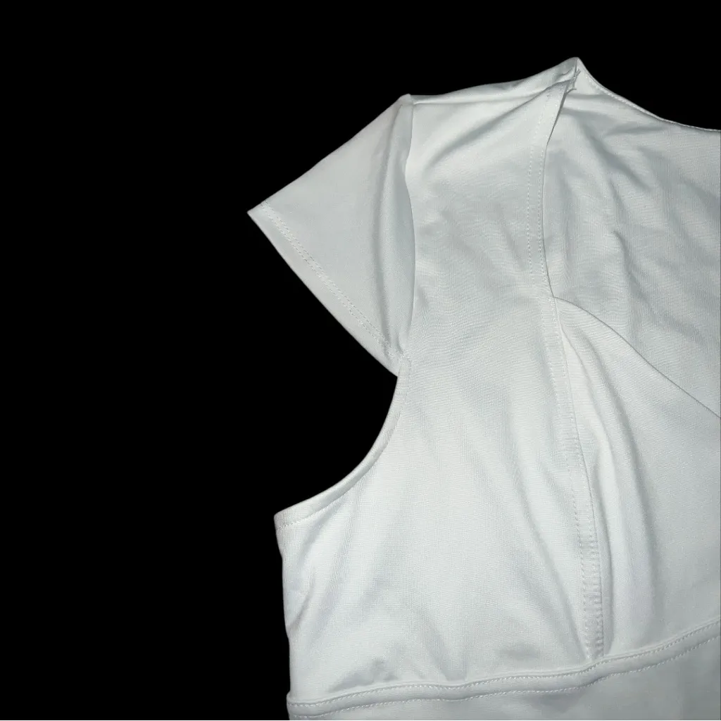 White Women's Bodysuit Size 2X - Image 4
