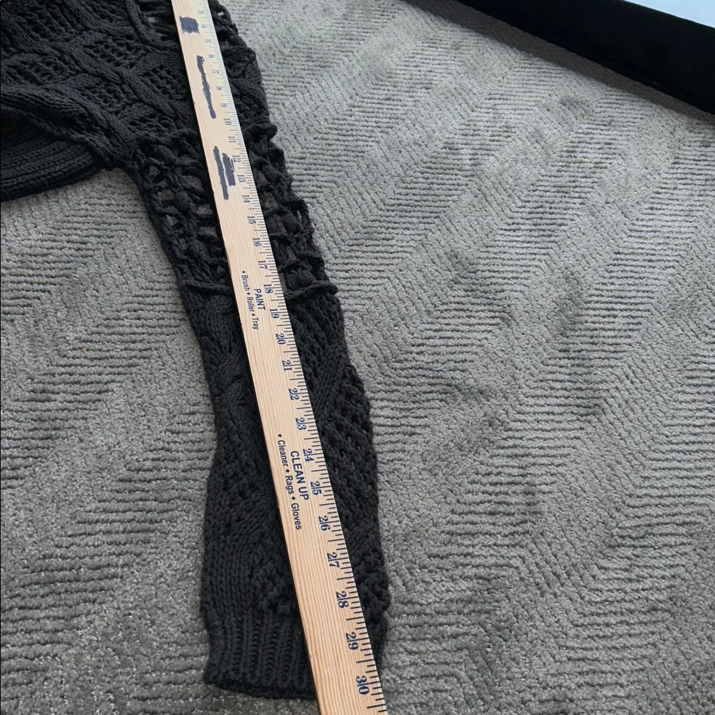 ALLSAINTS Hand Crochet Open-Knit Sweater Dress UK 12 US 8 Linen Cotton Boho - Image 13