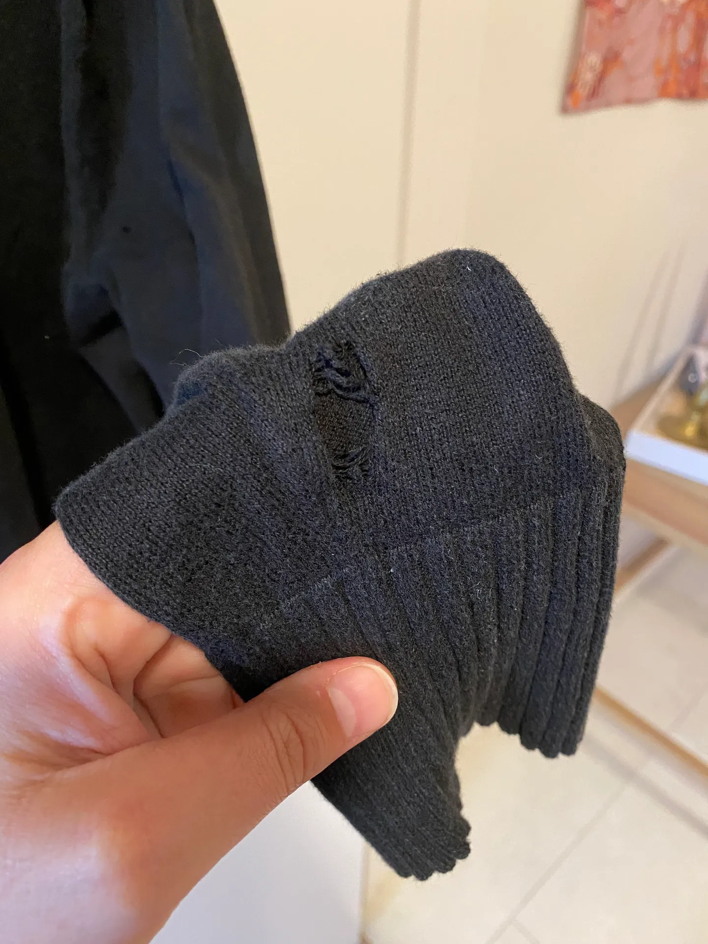 Black Knit Cardigan - Image 3