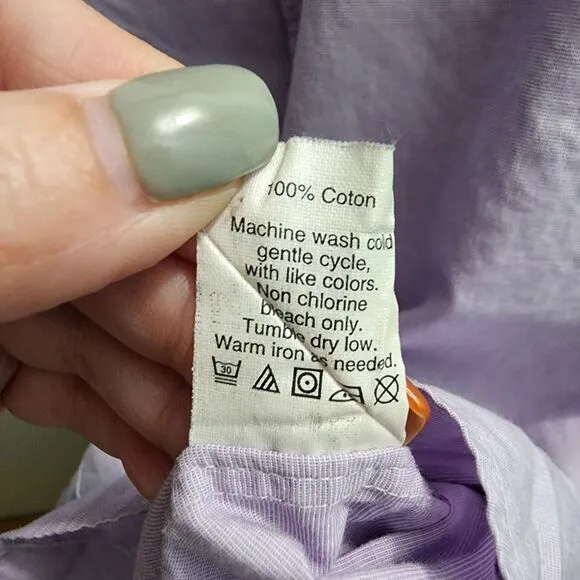 J.Crew‎ Lavender Button-Down Shirt Classic Workwear Essentials Women's - Image 5