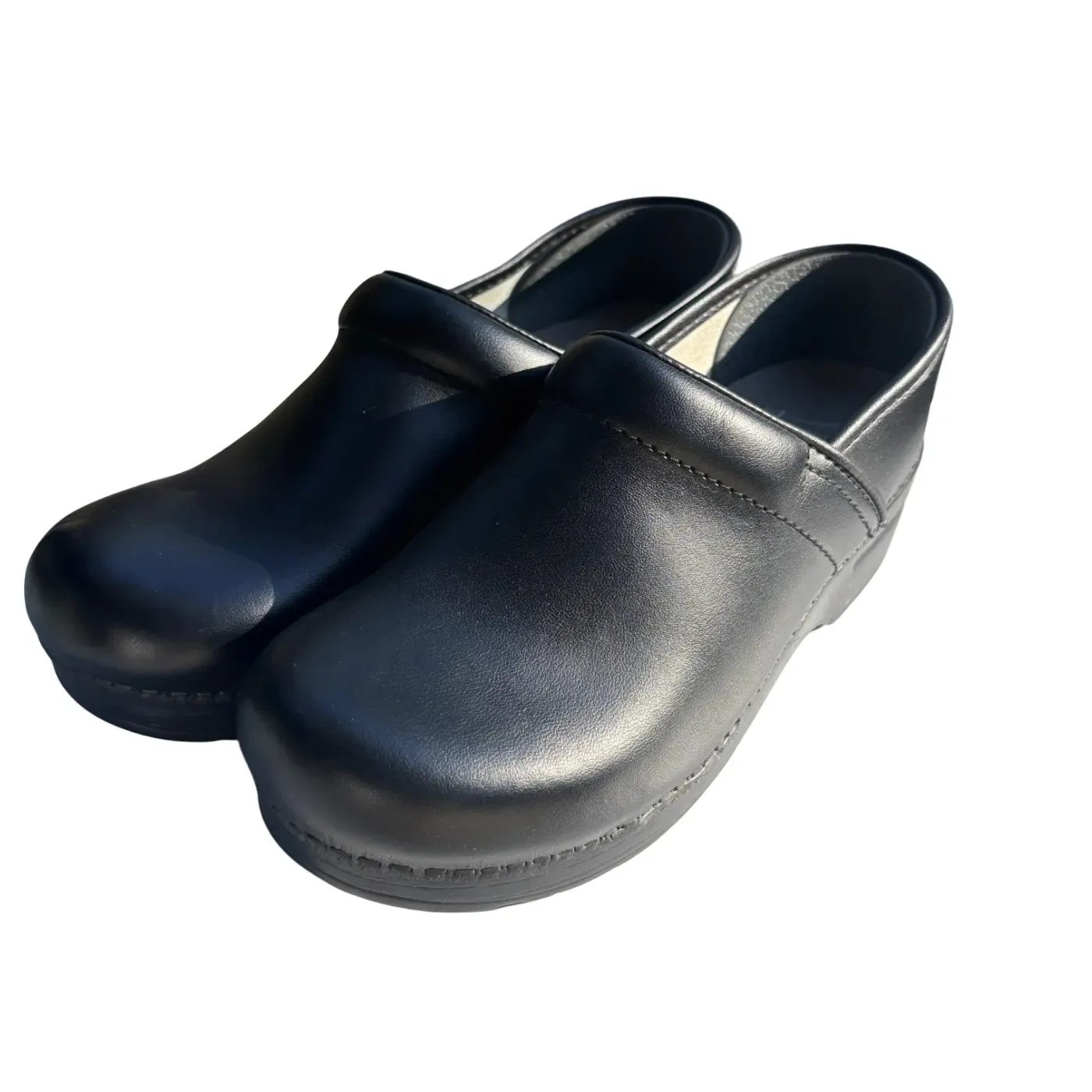 Dansko Black Leather Professional Clogs EU 37 / US 6.5-7 – Classic Work Shoes - Image 3