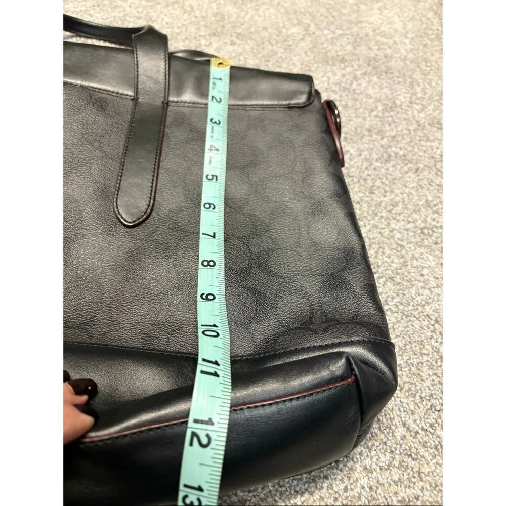 Vintage Coach Signature briefcase/tote soft leather - Image 7