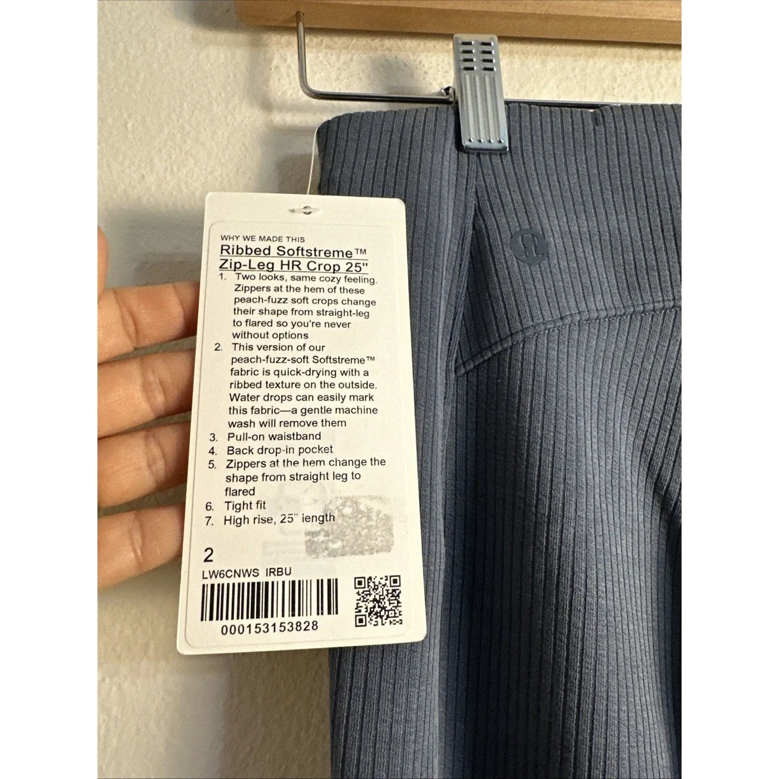 Lululemon Womens Ribbed Softstreme Size 2 Zip - Image 4