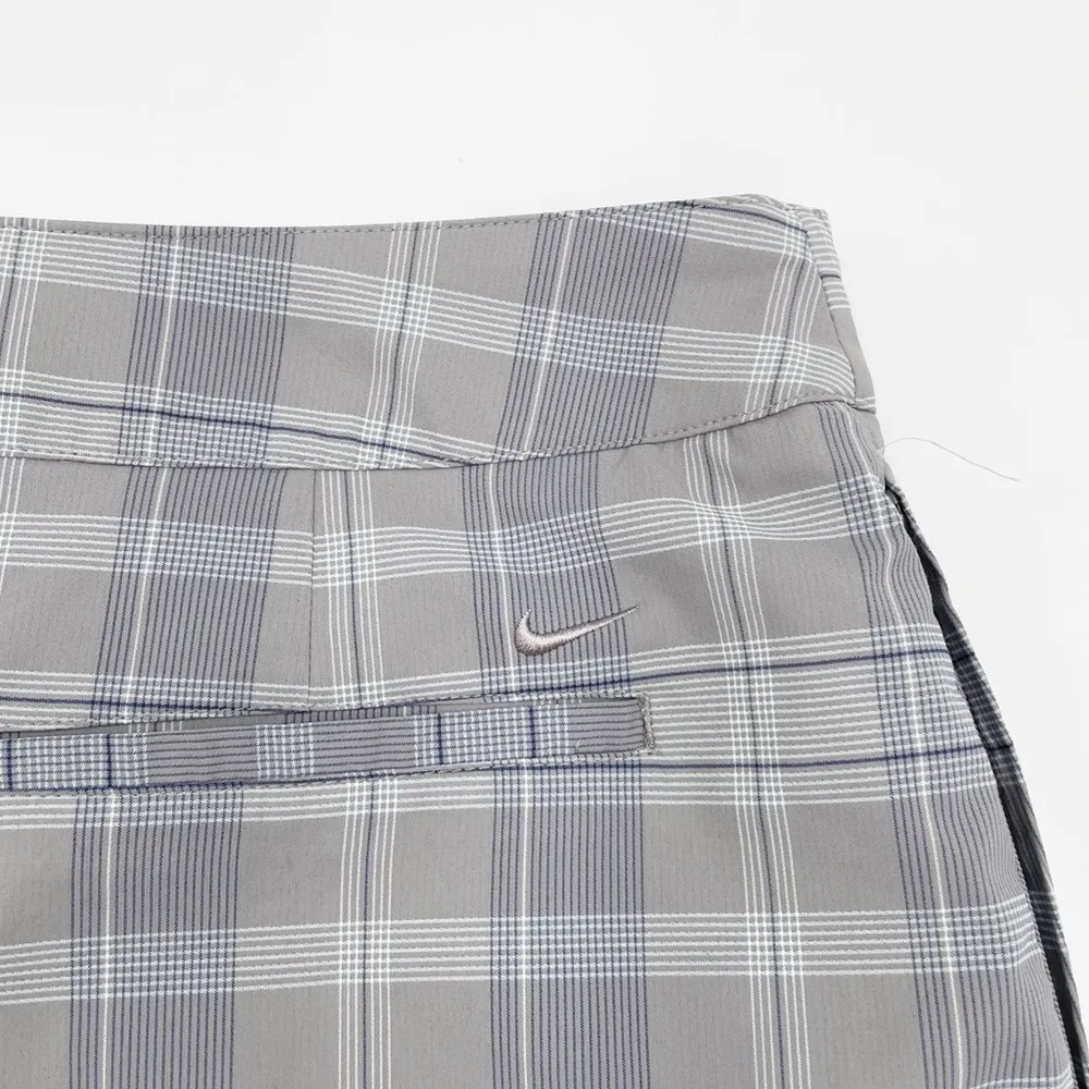 Nike Golf Dri-Fit Grey Blue Plaid Peated Skort Preppy Schoolgirl Women's Size 16 - Image 5