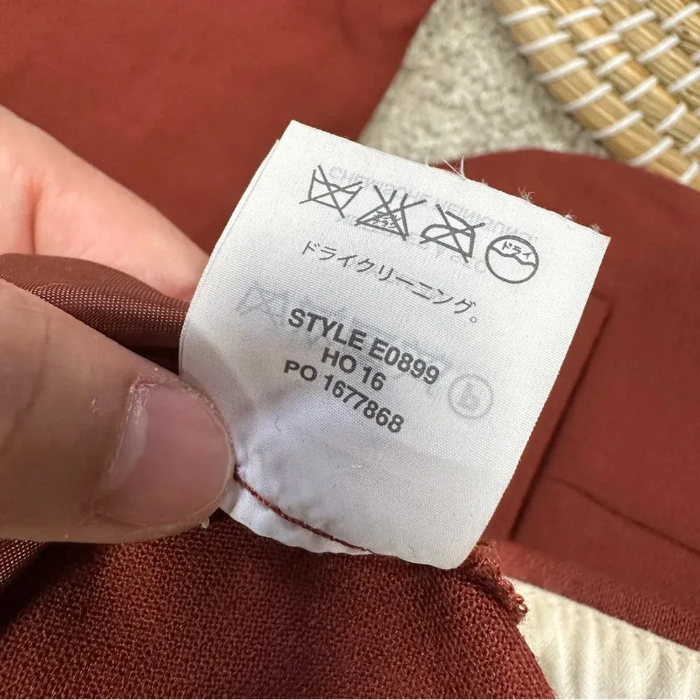 J. Crew Martie Wool Blend Pants Trouser Slim Fit Cropped in Copper Size 6 - Image 13