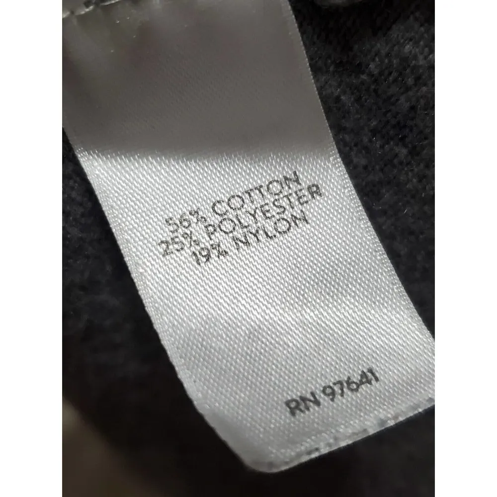 J.Jill Womens Gray Cotton Long Sleeve Round Neck Casual Sweat Dress Size Small - Image 9