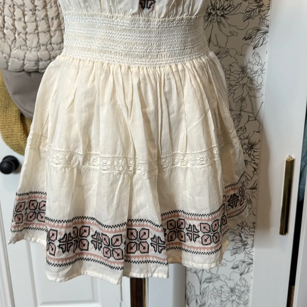 Love Shack Fancy embroidered boho mini dress - Image 11