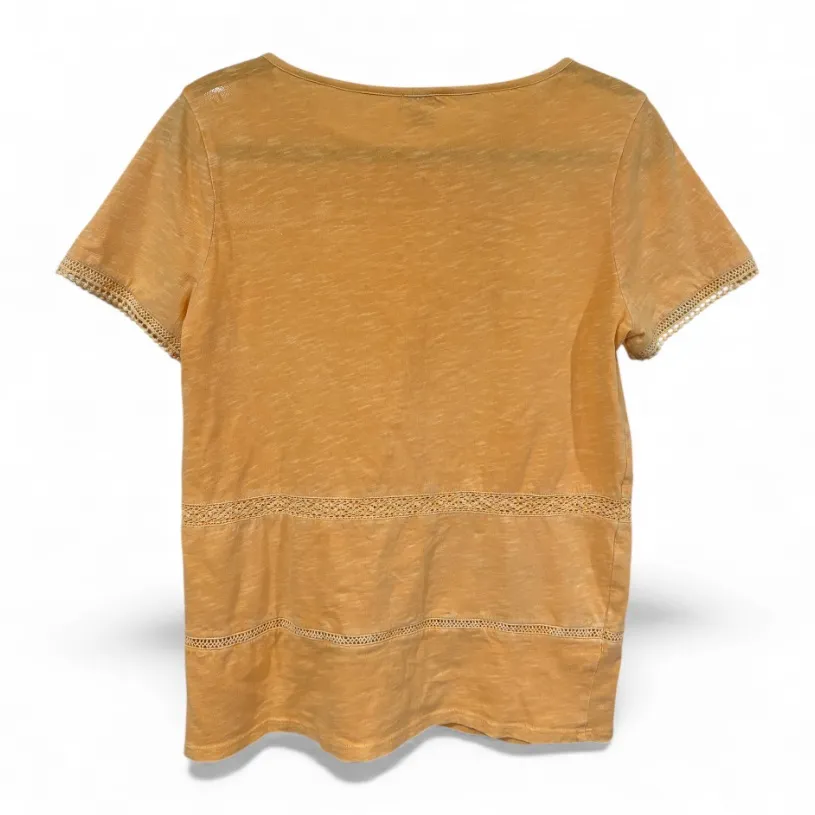 Sundance Eyelet Embroidered Orange Top- Size XSmall‎ - Image 2