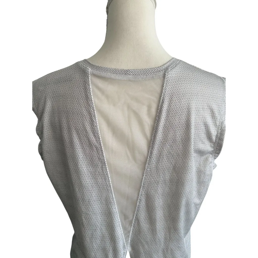 LUCKY IN LOVE X Bethanie Mattek Sands Court Worn Tank Top Size Medium Gray - Image 5