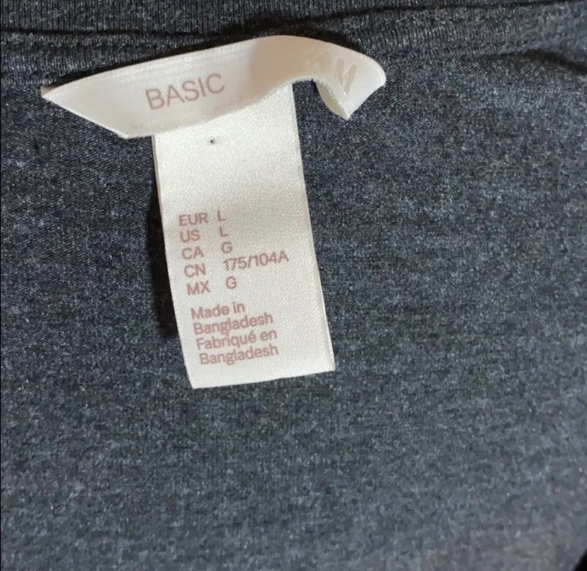 basic t shirt tee dress dark gray Large - Image 5