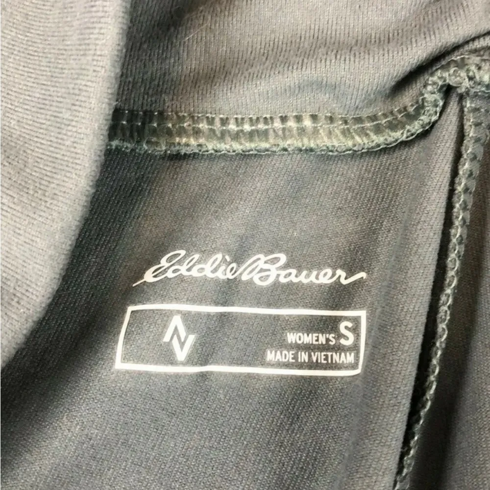 Eddie Bauer Gray Tie Neck Top Size S - Image 4