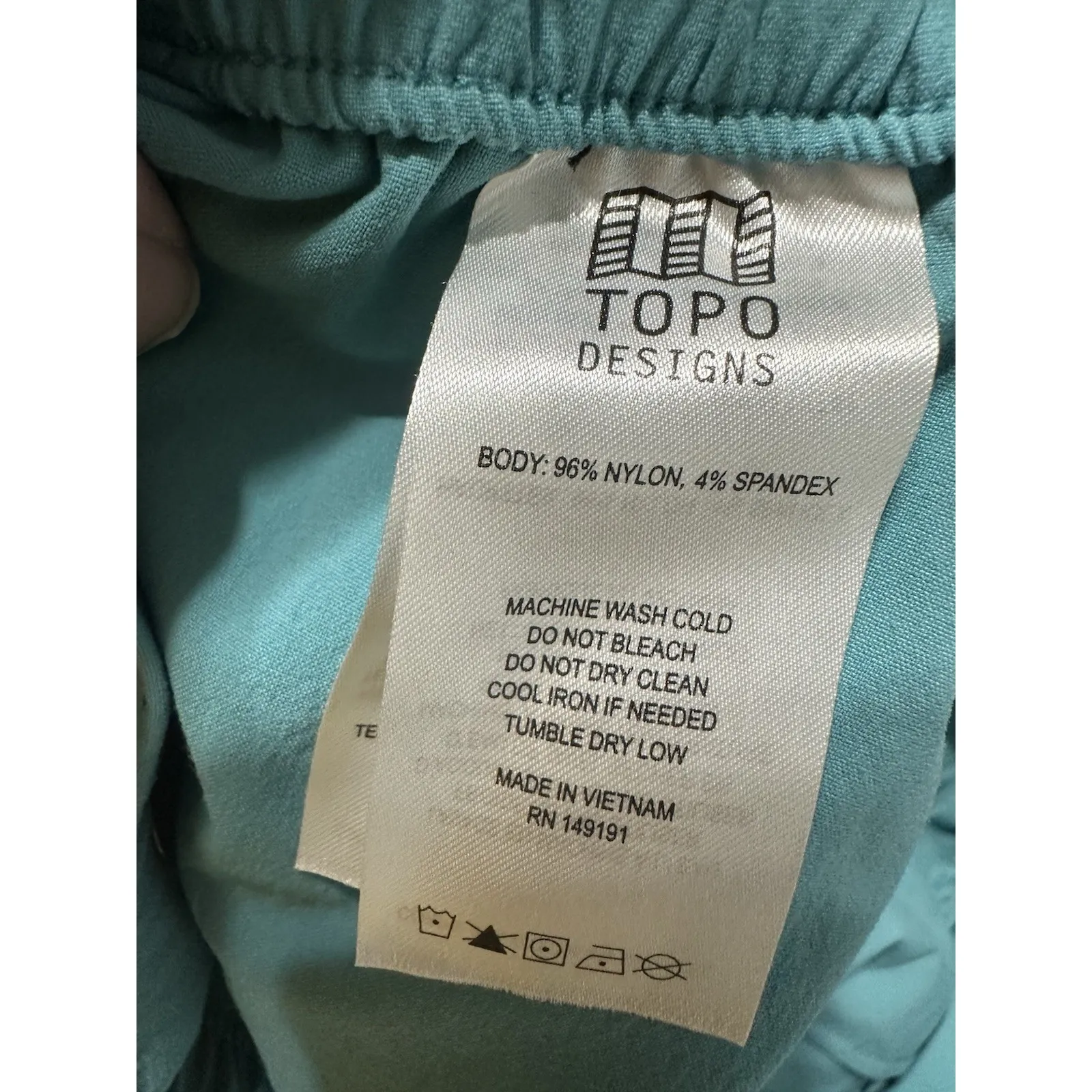 Topo Designs Women's River Shorts 4.5" Inseam Glacier Belted NWOT Size XL - Image 7