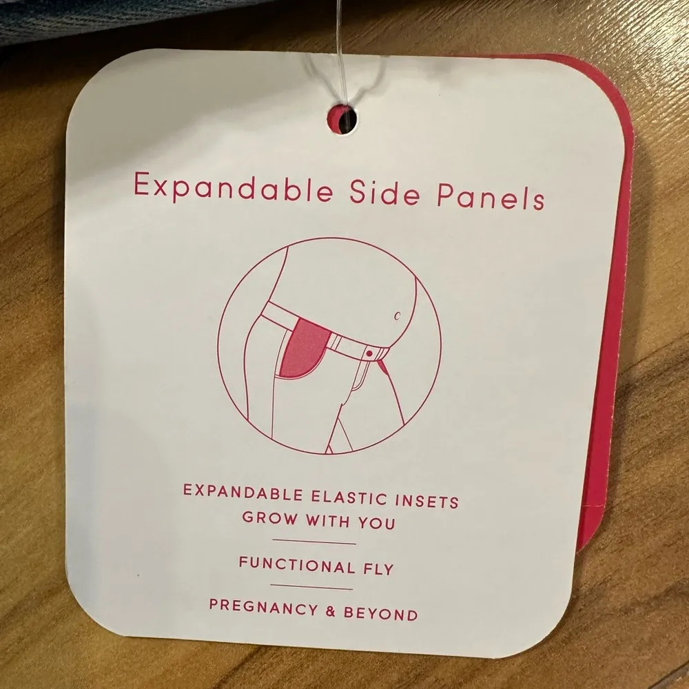 Isabel Maternity Jean Short NWT Size 12 Blue - Image 4