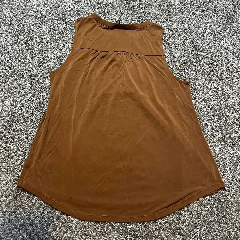 Lucky-brand Women's Brown and Tan Blouse - Image 4