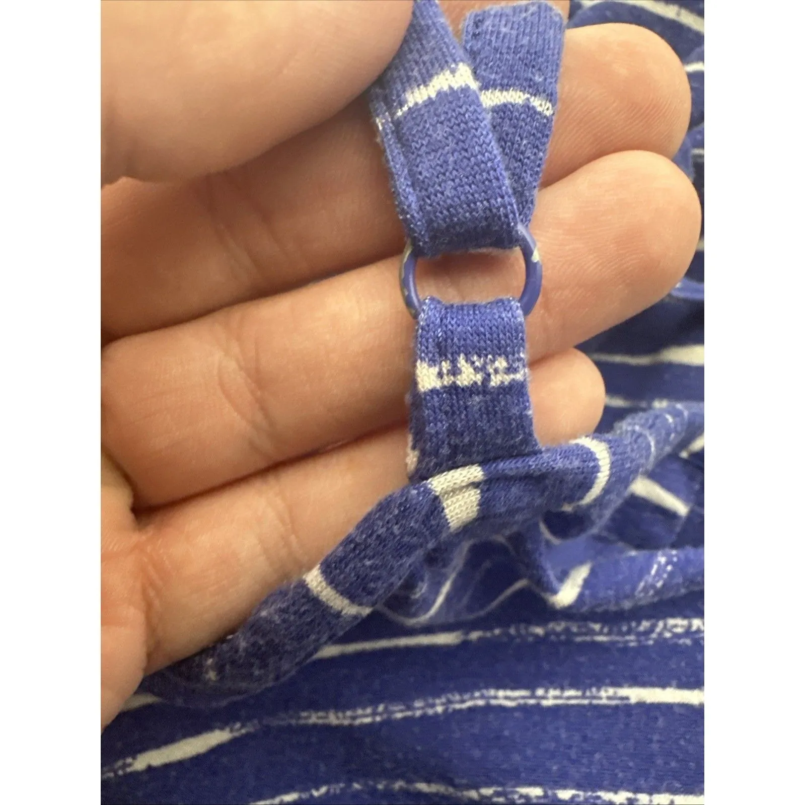 GAP Women’s Maxi Dress XS Blue White Striped Sleeveless V-Neck Summer Beach - Image 12