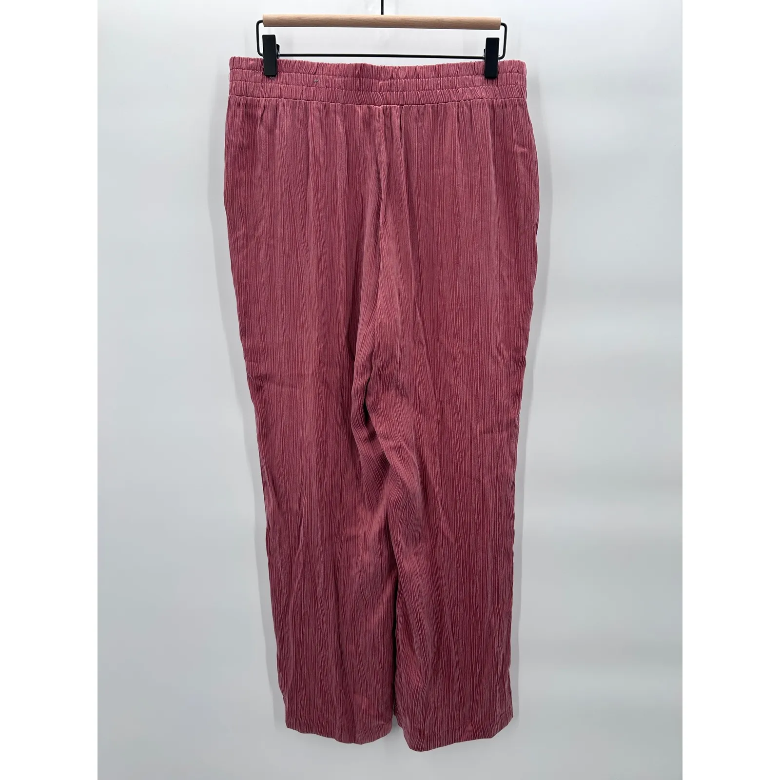 Soft Surroundings Lumi Crinkle Textured Gauze Straight Leg Pants Medium Petite - Image 4