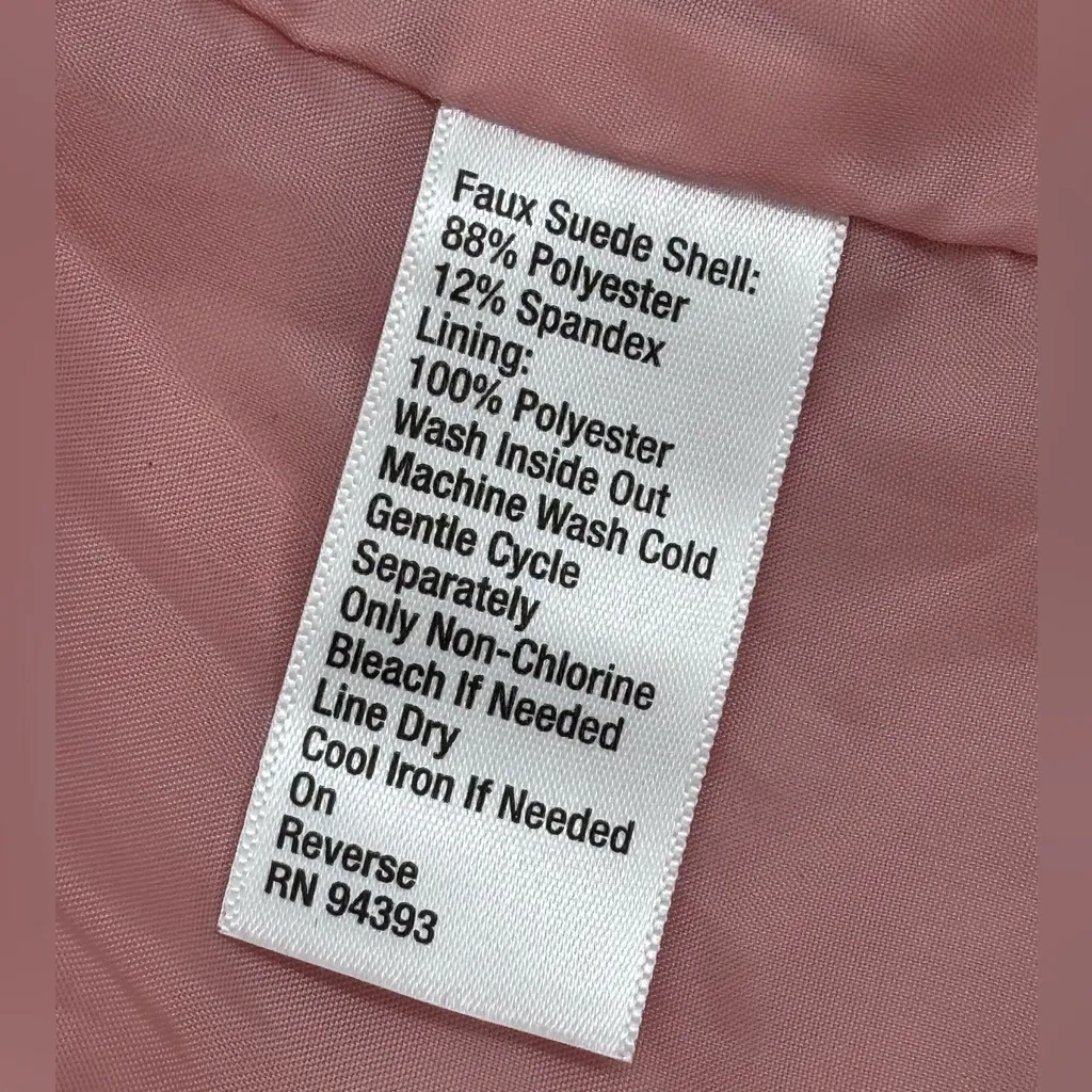 Kaari Blue Light Pink Leather Jacket - Image 5