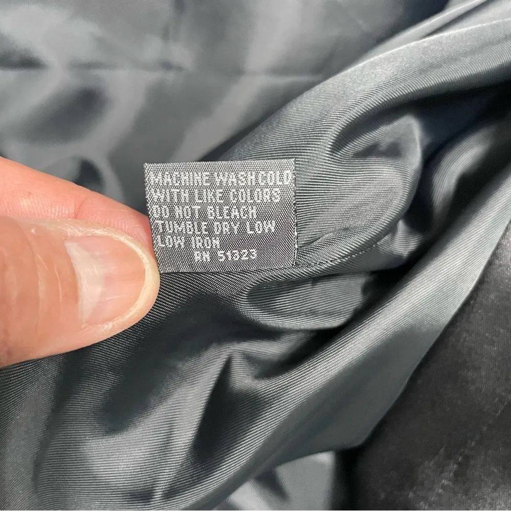 Kenneth Cole Reaction Black Satin Belted Trench Coat w/ Beaded Tassel Tie Sz. 10 - Image 10