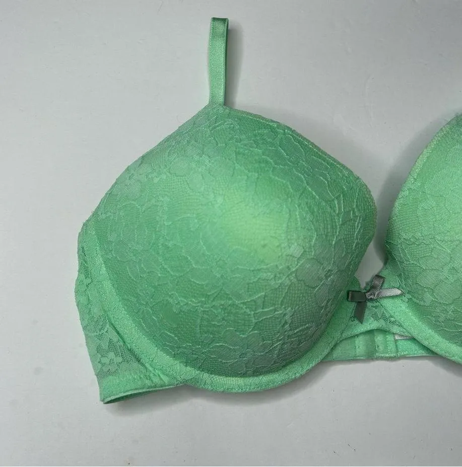 Xhilaration Green lace push up Bra 36D Intimates & Sleepwear - Image 3