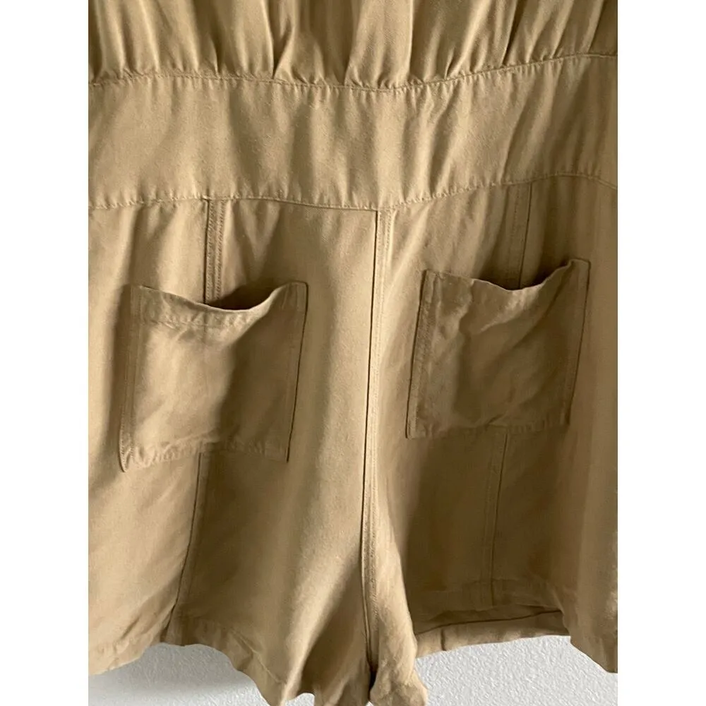 Jason Wu Shorts Romper Tan - Image 5