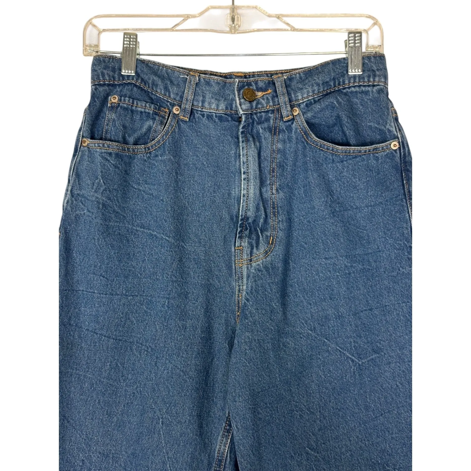 BDG Womens High Rise Straight Leg  Jeans Sz 26 Blue Denim Urban Outfitters Loose - Image 2