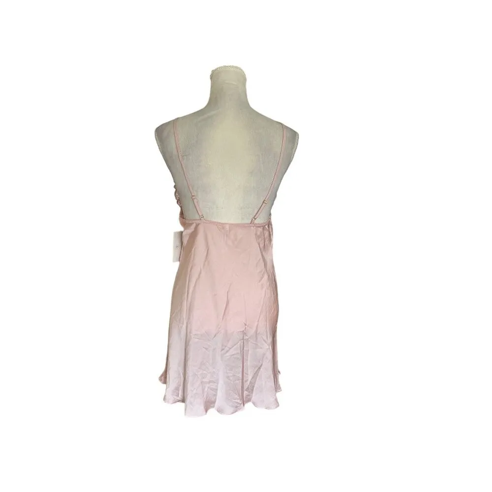 Flora Nikrooz  Miraj II Satin Chemise With Adjustable Straps Pink Sexy Feminine - Image 4