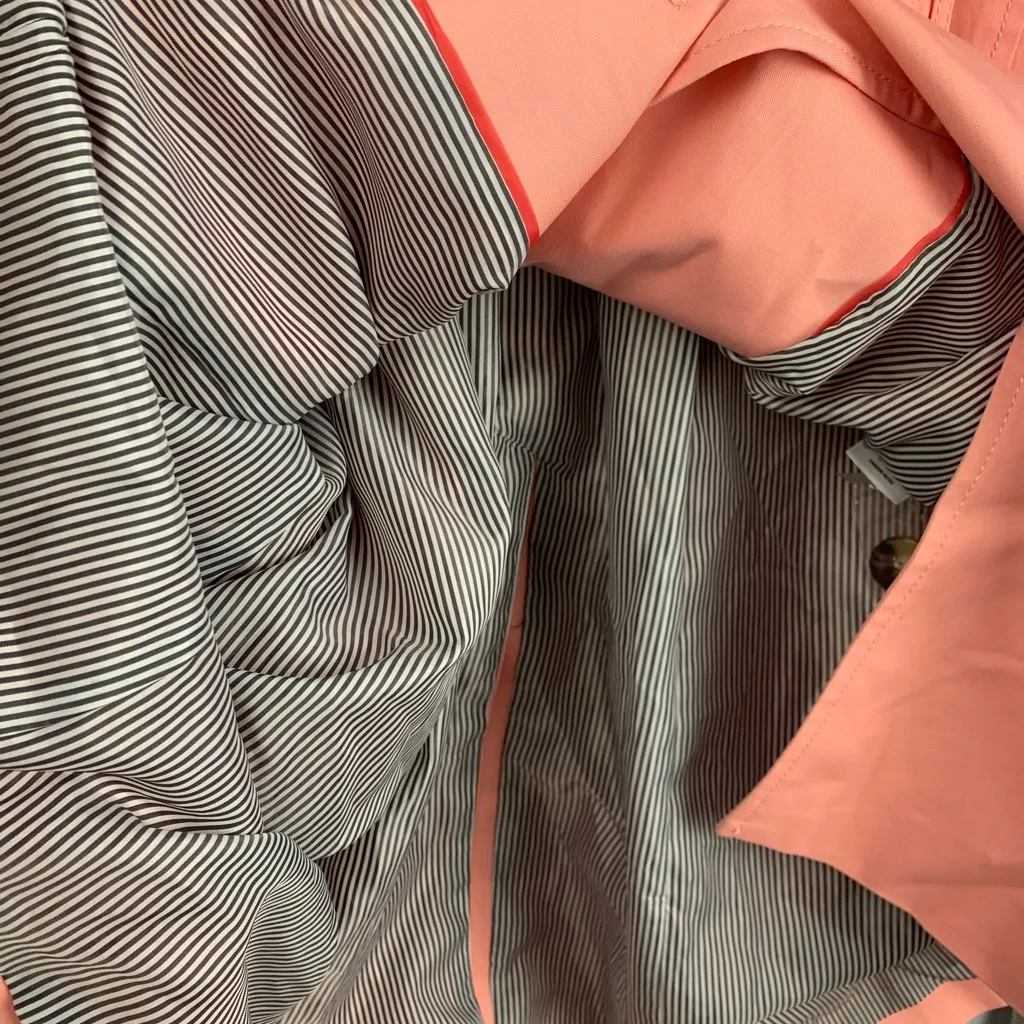 Talbots size XL pink Coral Trench Coat for Women - Image 11