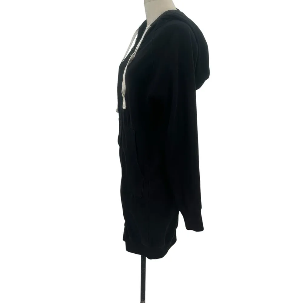 Electric & Rose Joplin Long Zip Hoodie In‎ Black Size XS - Image 5